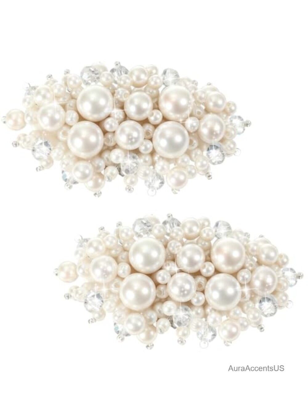 Pearl Shoe Clips for Women Dress Shoes, Clip On Shoe Embellishments for Wedding